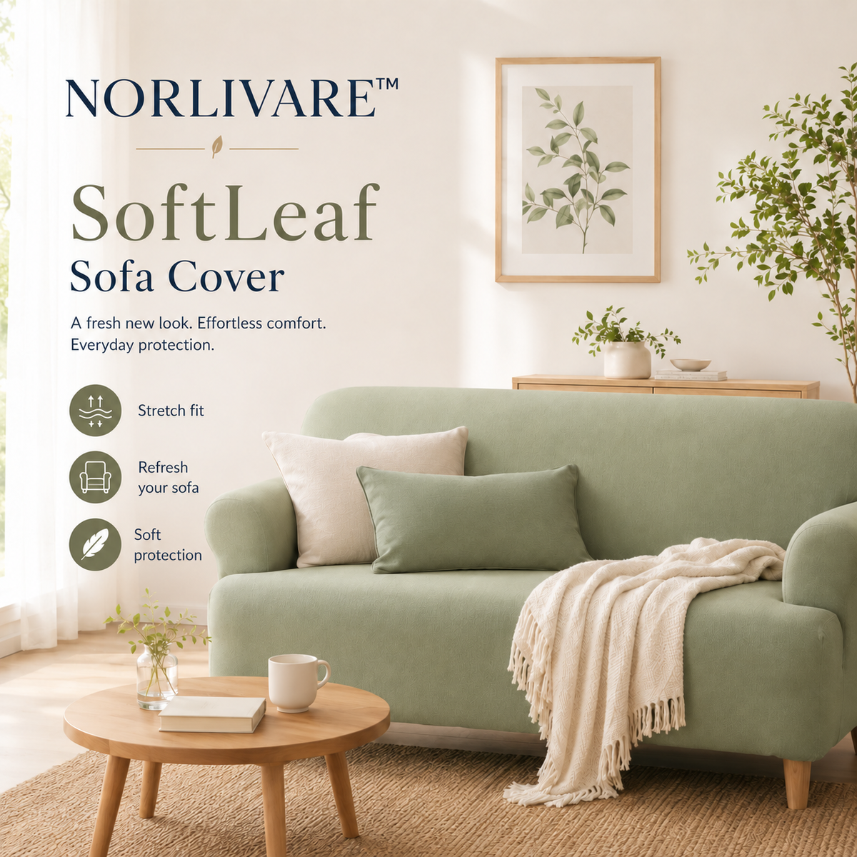 NORLIVARE™ SoftLeaf Sofa Cover