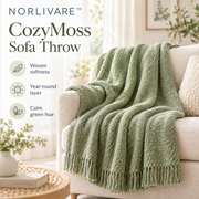 NORLIVARE™ CozyMoss Sofa Throw