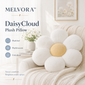 MELVORA™ DaisyCloud Plush Pillow