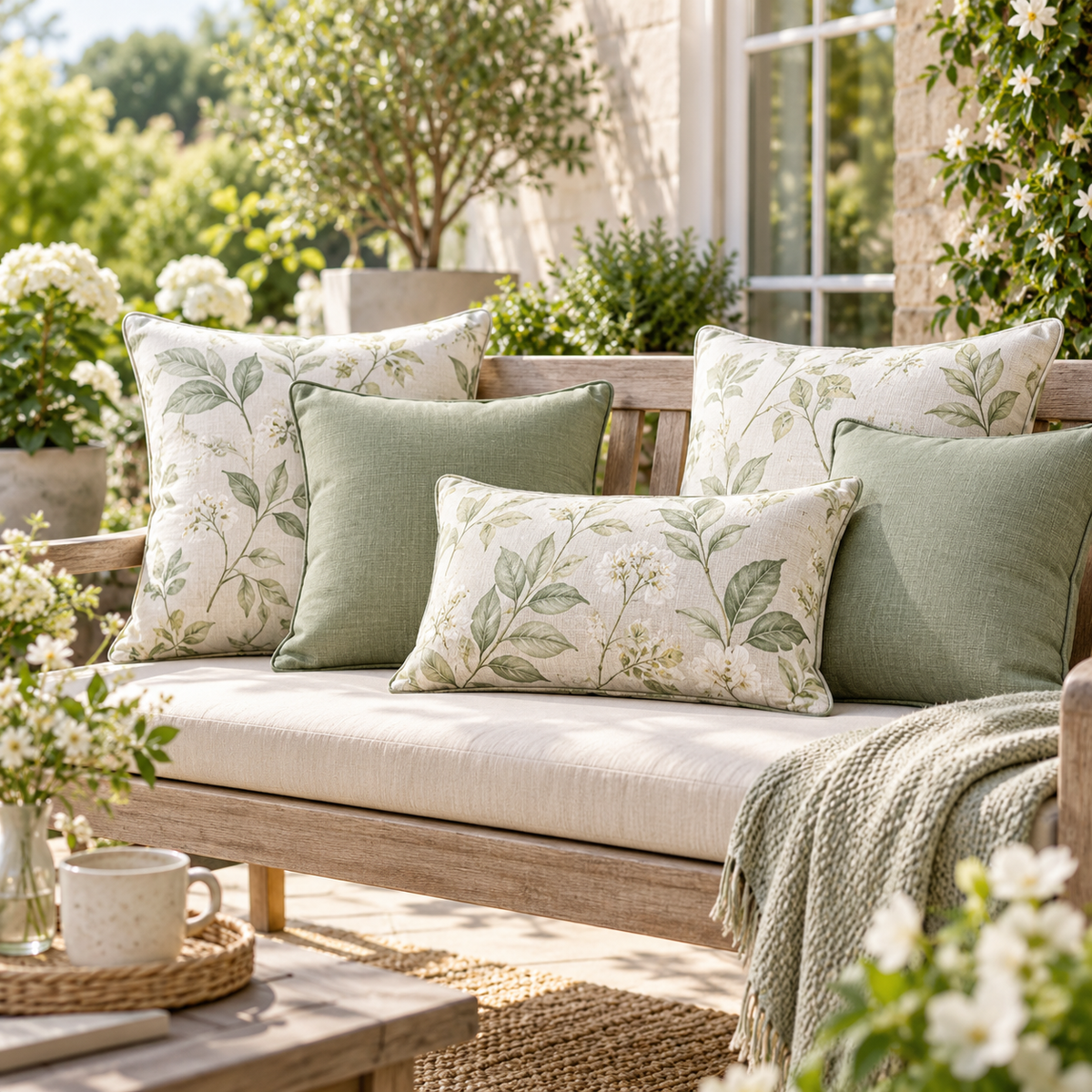 MELVORA™ GardenLight Cushion Set