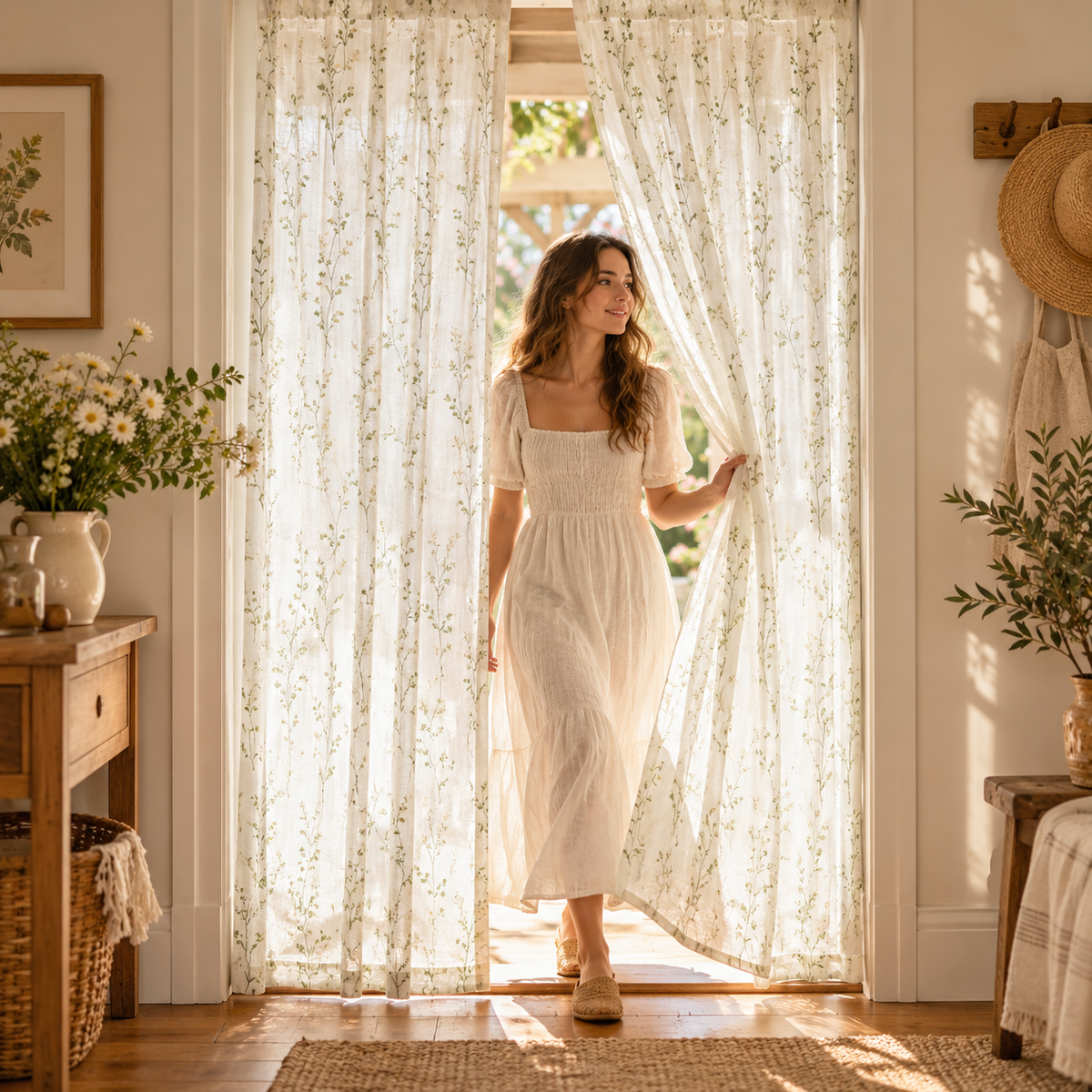MELVORA™ MeadowVeil Door Curtain